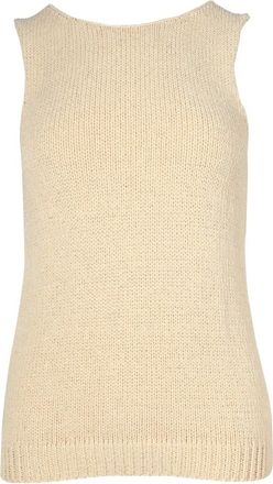 Theory Mouwloze top - Beige