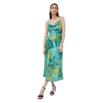 Guess Akilina Maxi Jurk - Dames - Casual kleedjes - Veelkleurig - XS - Polyester - Kleedjes