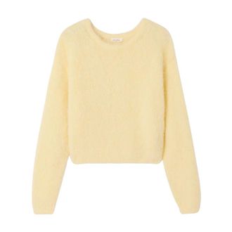 American Vintage Dames, Truien, Geel, Maat: L Acryl