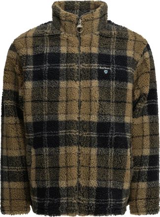 Barbour fleecejack met tartanfleece