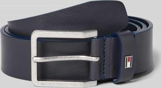 Tommy Hilfiger Gürtel aus echtem Leder in Dunkelblau, Größe 100