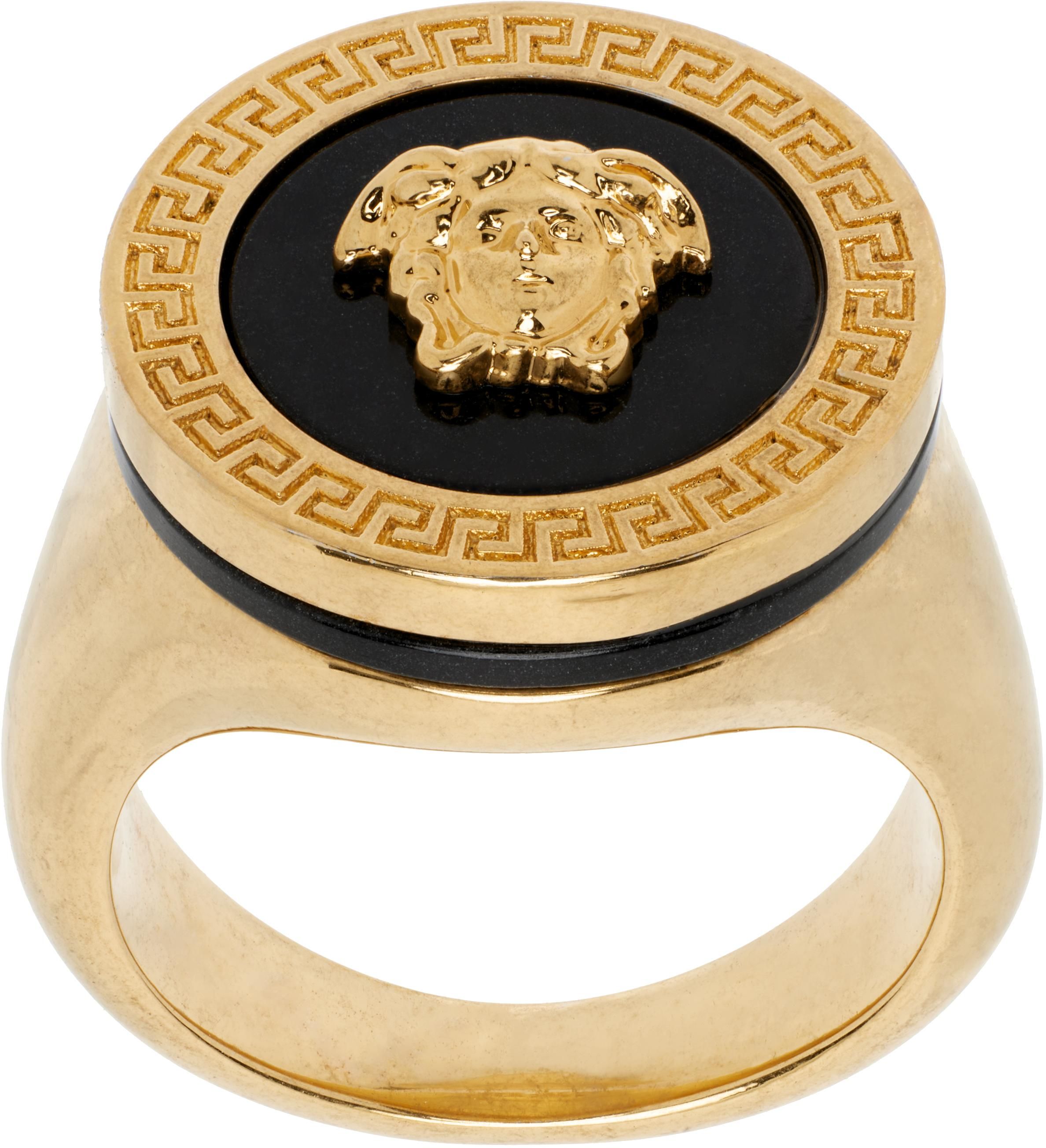 Versace La Maschera シグネットリング La Maschera signet ring in multicoloured - Versace | Mytheresa