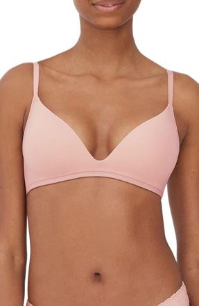 Skarlett Blue Prestige Wireless Push-Up Bra in Seashell at Nordstrom, Size 34Dd