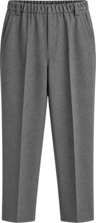 Max Mara Tapered Broeken - Dames - Broeken - Grijs - M - Broeken