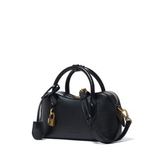 Stella McCartney Two-Way Zip with Padlock Detail Satchel - Black