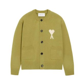 Ami Dames, Truien, Groen, Maat: XS