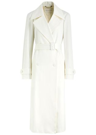 Dries Van Noten Ronald Double-breasted Cotton Trench Coat - White - M (UK12 / M)