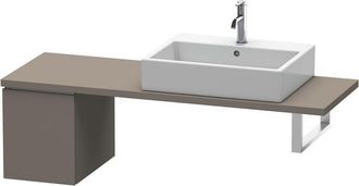 Duravit Consola Baja L-cube 320x477x400mm Franela Gris Satinado