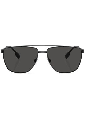 Burberry Sunglasses Blaine pilot-frame sunglasses - men - Metal (Other) - 61 - Black
