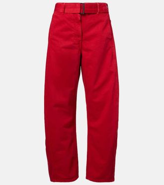 Magda Butrym Belted mid-rise barrel-leg jeans