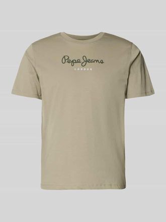 Pepe Jeans London Regular Fit T-Shirt aus reiner Baumwolle Modell EGGO in Oliv, Gr&ouml;&szlig;e XXL