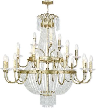 Livex Lighting Livex Valentina 21-Light Winter Gold Foyer Chandelier