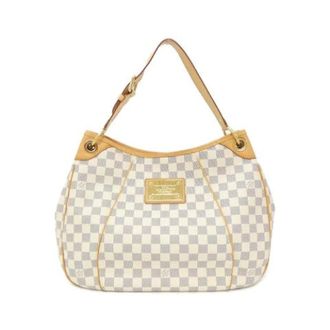 Louis Vuitton Pre-owned Galliera Damier Azur Schoudertas - Dames - Pre-owned - Beige - Maat: ONE Size
