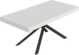 Itamoby Tavolo allungabile 200/460x90 cm Niket bianco frassino gambe antracite