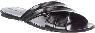Khaite Khaite Liria Leather Flat Sandal