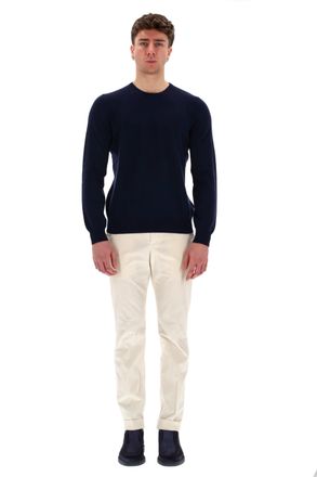 Barba Fine Wool-Cashmere Crewneck Sweater