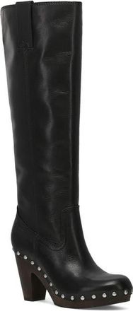 Frye Cindy Pull On Leather Boot in Black at Nordstrom, Size 9.5