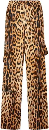 Roberto Cavalli Mujer, Pantalones, Marrón, Talla: L