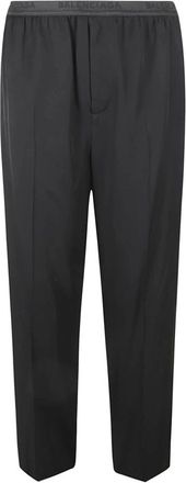 Balenciaga Elastische broek - Heren - Pyjama - Zwart - M - Nylon - Nachtkleding