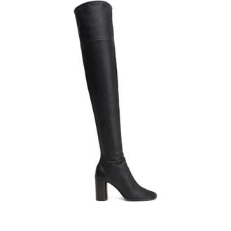 Christophe Lemaire Block-heel Boots - female - Lemaire - Over-the-Knee Boots - Black - 7 UK - Shoes