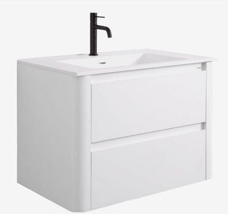 Sklum Sklum - Conjunto De Mueble De Ba&ntilde;o En Madera Con Lavabo Integrado Egerton
