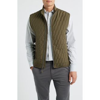 Johnnie-O Belfry Quilted Vest in Mangrove at Nordstrom Rack, Size Small
