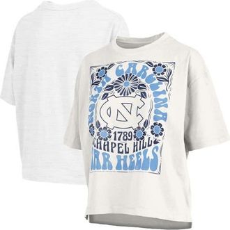Pressbox Womens Pressbox White North Carolina Tar Heels Harmony Oversized T-Shirt at Nordstrom, Size Medium