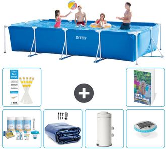 Intex Piscina Con Estructura Rectangular - 450x220x84 Cm - 7-piezas S54