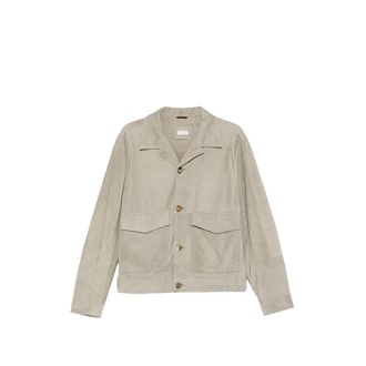 Brunello Cucinelli Pocket Leather Jacket