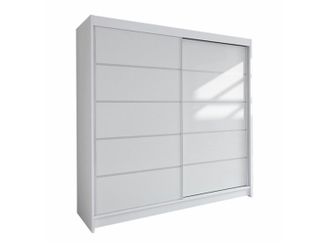 Mirjan24 Armario Closico Cavaris Iv, Blanco, 215x180x58cm, Puertas De Armario: Correderas, N&uacute;mero De Estantes: 5