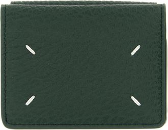 Maison Margiela Four Stitches Portafogli Verde-Donna