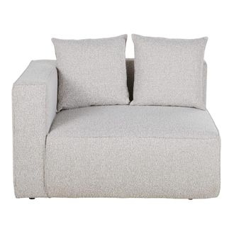 Maisons du monde Sill&oacute;n (&aacute;ngulo izquierdo) parra sof&aacute; modular gris claro moteado