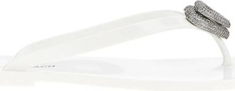 Mach & Mach Double Heart flip flops - women - PVC/PVC/PVC - 35 - White