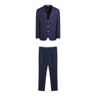 Brunello Cucinelli Suit - male - Brunello Cucinelli - Single Breasted Suits - Blue - L - Suits