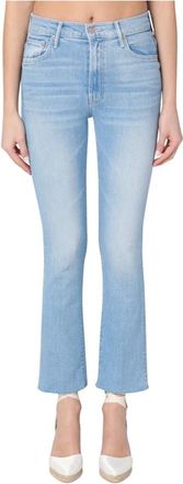 Mother Cropped Jeans, female, Blue, W27, Regular Fit Sneak Jeans