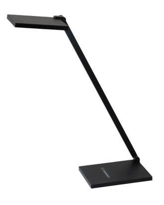 Fabas Luce Lampada Da Tavolo Zermatt 10w Led Integrato, Cct 3000k/4000k, Regolazione Luce Al Tocco, Struttura In Metallo E Metacrilato Nero - Ip20