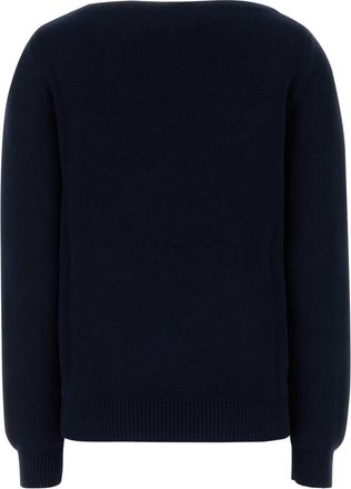 Prada Womens Barca Sweater Navy Cotton