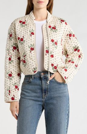 Blank NYC Onion Quilted Jacket in Budding Romance at Nordstrom Rack, Size X-Small