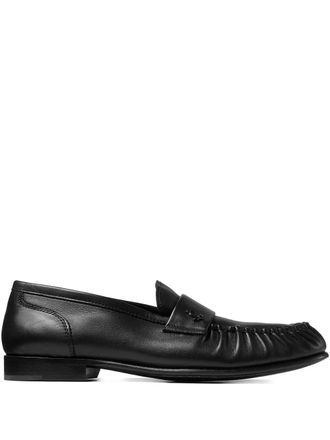 Jimmy Choo London Ellis logo-plaque loafers - Black