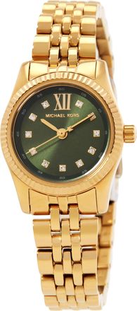 Michael Kors Petite Lexington Quartz Green Dial Ladies Watch MK4842