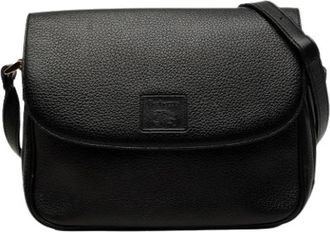 Burberry Pre-owned Leren Crossbody Tas - Dames - Vintage Schoudertas - Zwart - ONE Size - Leer - Vintage