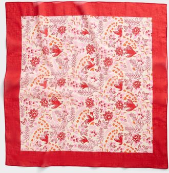 Part Two Womens Small birds and flowers scarf