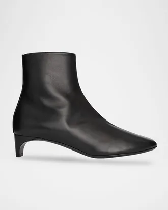 Pierre Hardy Claude Leather Kitten-Heel Ankle Boots