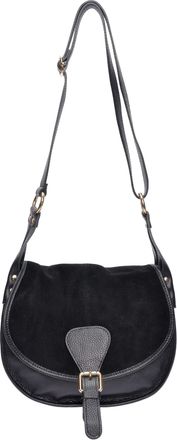 Luisa Vannini Zwart Rundleer Tas