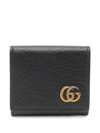 Gucci 2010s GG Marmont coin purse - unisex - Calf Leather - One Size - Black