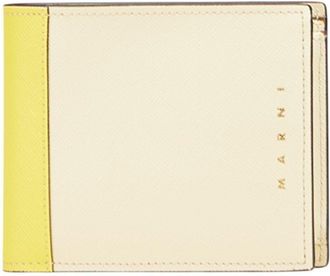 Marni Beige Yellow Leather Wallet (Bi-Fold) (Pre-Owned)