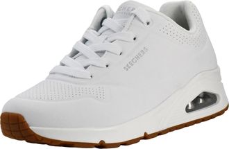 Skechers Womens Uno Stand on Air Sneaker, White 73690, 6 UK