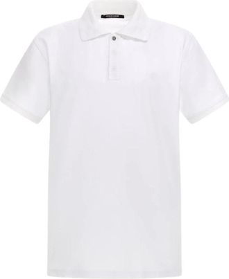 Roberto Cavalli Witte RC Logo Polo Gemaakt in Itali&euml; - Heren - Polos - Wit - M - Katoen - Tops