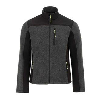 Dunlop Mens On Site Fleece Jacket (Black/Grey) - Size Medium