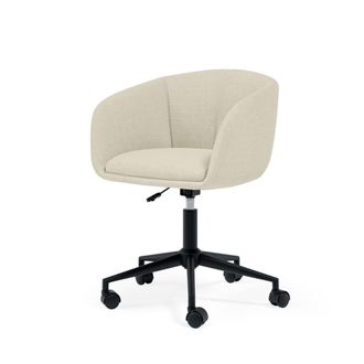 Koketto Home Silla de escritorio acolchada en beige